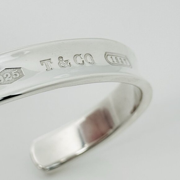 Extra Large 7.5" Tiffany & Co 1837 Wide Cuff Mens Bracelet in Sterling Silver - Picture 6 of 12